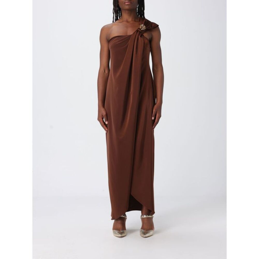 H Couture Dress Woman Tobacco